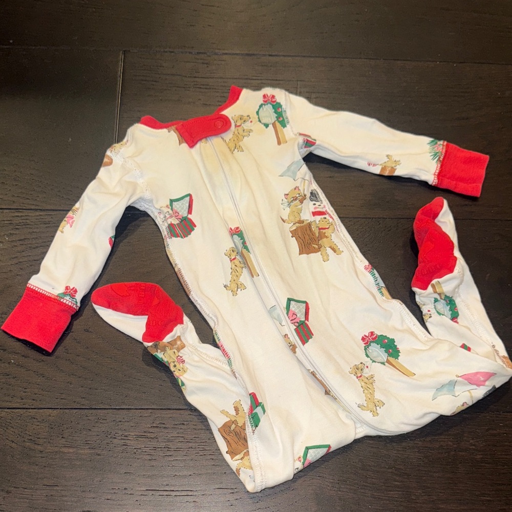 The Beaufort Bonnet Company Red and White Kids Footie